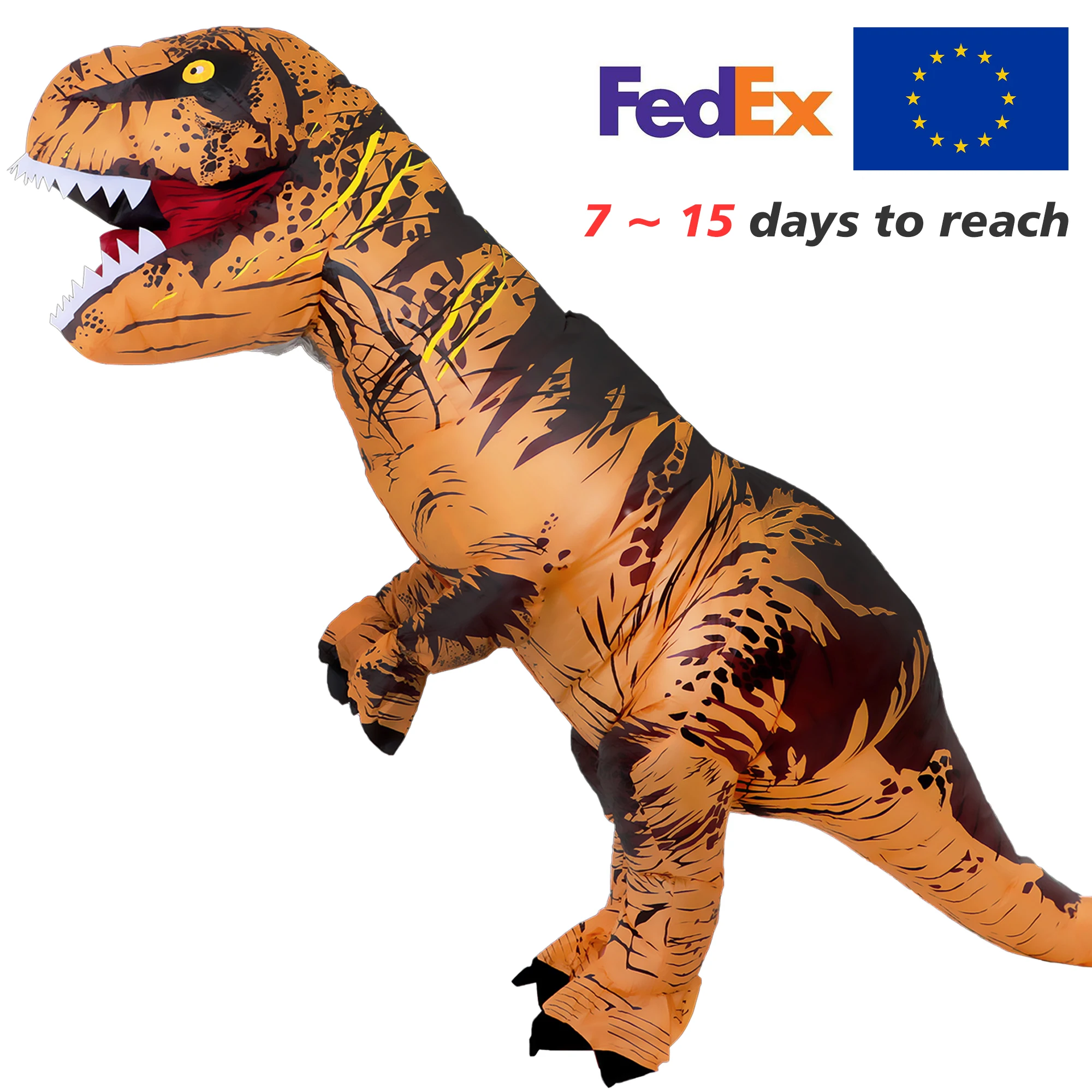 Горячая динозавра T Rex надувной костюм Детская Пижама для детей и взрослых