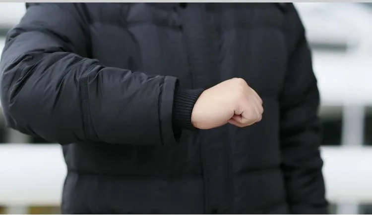 Парка мужская длинная свободного покроя пуховик черного/армейского зеленого