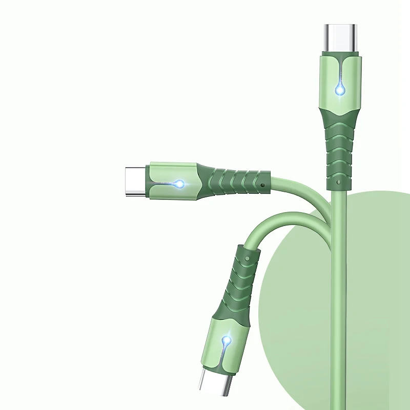 USB кабель для жидкостной зарядки Android поддерживает 3 А быстрая зарядка Micro Type C