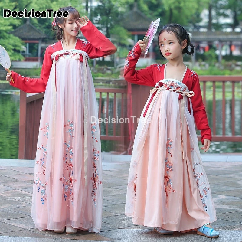 

2021 старинный костюм ханьфу в китайском стиле, традиционный костюм для народных танцев, одежда для выступлений, сказочное платье принцессы, ...