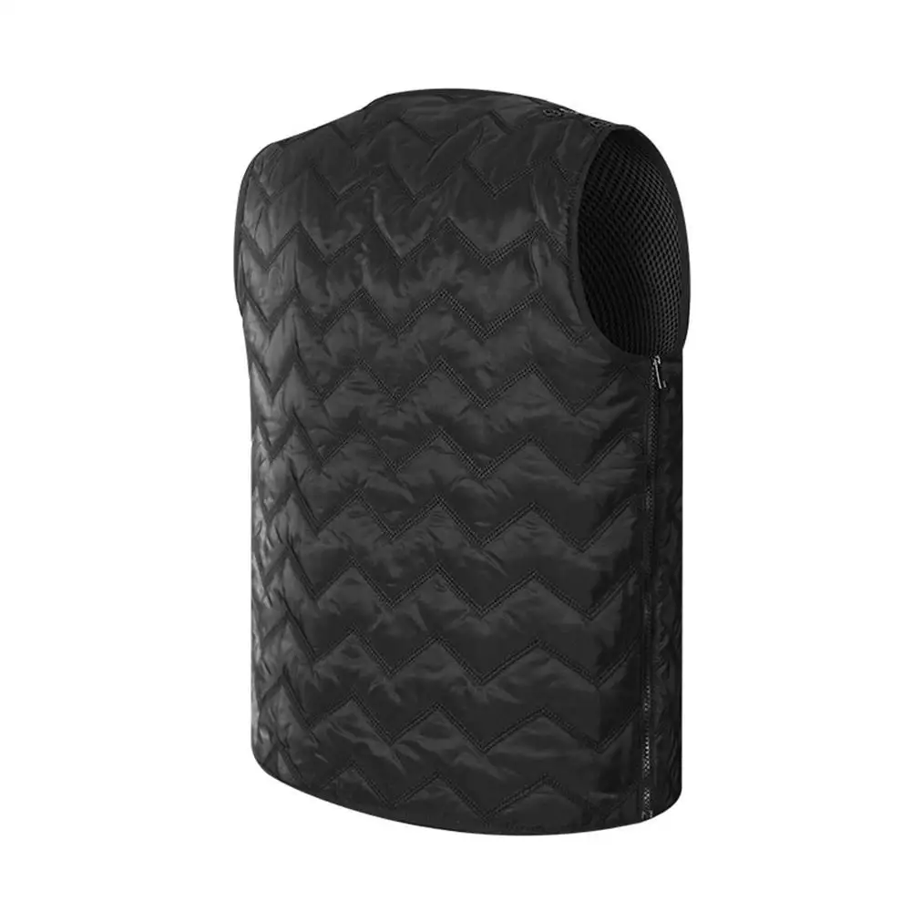 Мужской уличный жилет с инфракрасным подогревом и USB зимняя гибкая электрическая