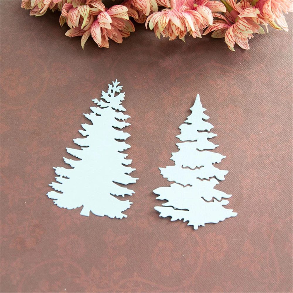 Металлические режущие формы для рождественской елки новинка 2020 скрапбукинг