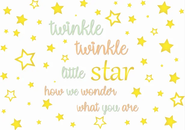 Виниловый фон для студийной фотосъемки с золотыми мерцающими звездами Луной и