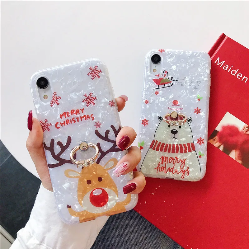 Коробка Рождественские Чехол для мобильного телефона iPhone 11 PRO MAX 7/6/6S/7s 8 Plus X XS XR