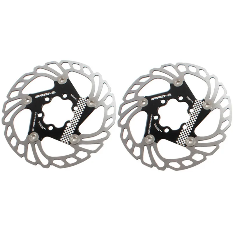 140mm 2PC Black IIIPRO двусторонние механические Кабельные дисковые тормоза плоские дорожные зажимы двусторонние тормоза с дисками 140 мм абсолютно - Цвет: 140mm 2PC Black