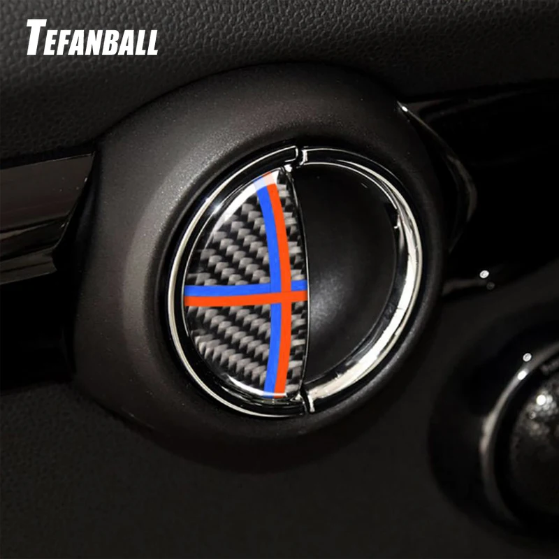 Tefanball 4 шт. для Mini Cooper F55 Clubman F54 Countryman F60 аксессуары для интерьера из углеродного волокна дверная ручка Накладка наклейки