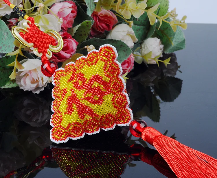 car pendant hand craft seed beads for needle work supplies free shipping art pearl cheap glass joy sunday gift festival AH-020 | Дом и сад