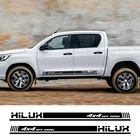 Наклейки на дверь автомобиля, боковые полосы для Hilux Toyota, грузовик, кузов автомобиля, гоночный внедорожник 4x4, наклейка, Декор, виниловая пленка, наклейки, аксессуары