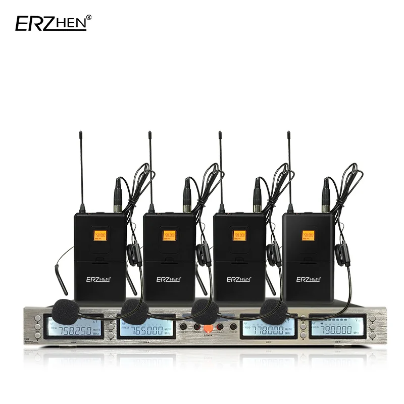 Профессиональный беспроводной УВЧ микрофон Система семья караоке пшеничный