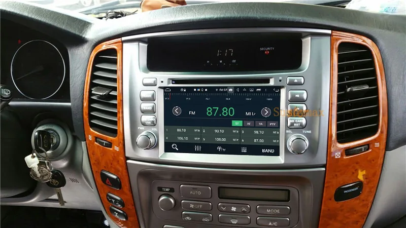 Автомобильный мультимедийный плеер 4 + 128G Android10 для toyota Lander Cruiser 100 LC100 2003-2008 gps navi audio