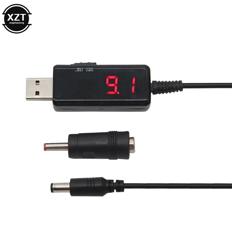 USB кабель для преобразователя постоянного тока с 5 В на 9 в 12 регулируемое