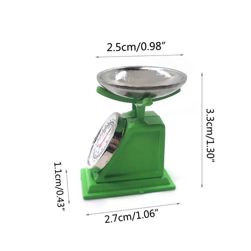 1/12 Mini Dollhouse Miniature Market Stall Weight Pound Scale Kitchen Tool Toy NEW | Игрушки и хобби