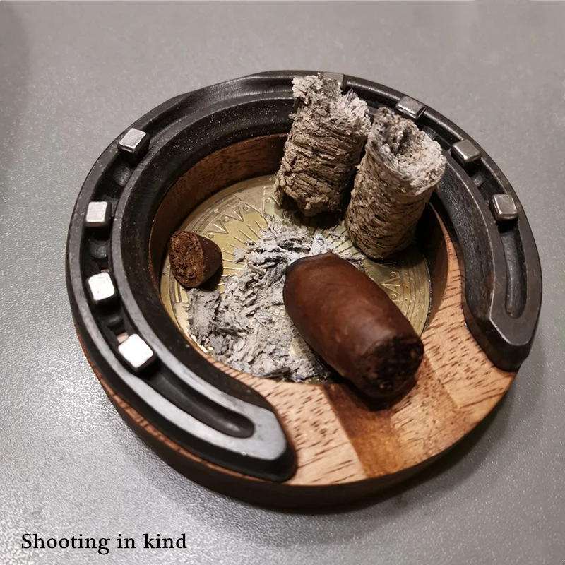 Аксессуары для сигар оригинальная подковообразная пепельница из твердой