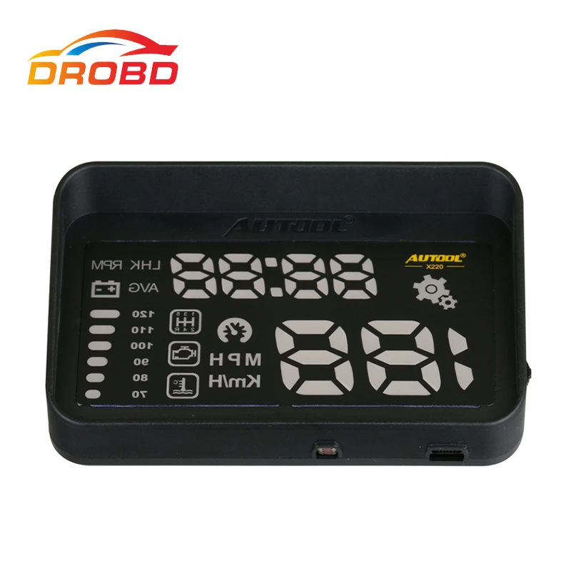 Универсальный Автомобильный дисплей на лобовое стекло AUTOOL X220 автомобильный