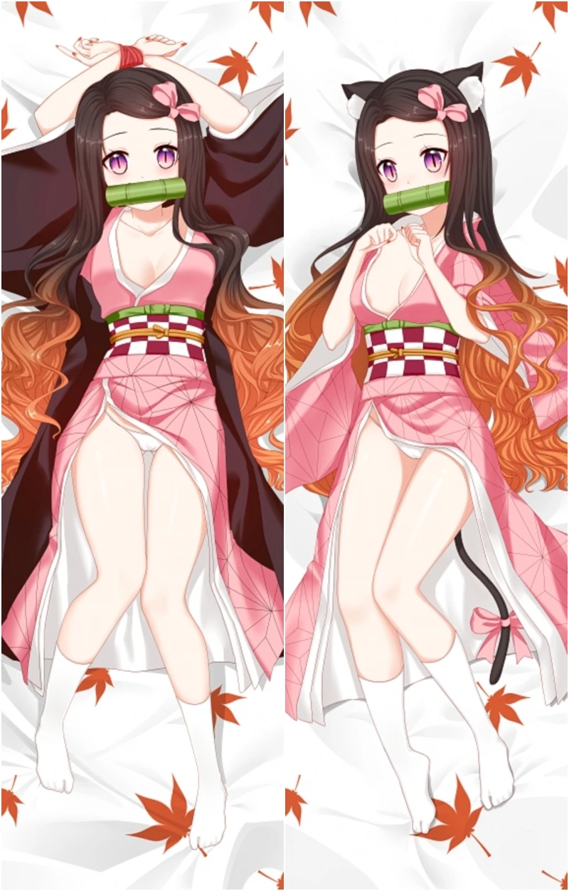 

Demon Slayer Kimetsu no Yaiba Kamado Nezuko Pillow Case Cosplay Dakimakura Hugging Body