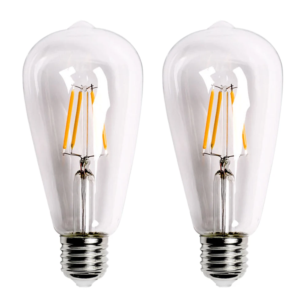 

Светодиодсветодиодный лампа накаливания Эдисона с имитацией вольфрама, винтажная светодиодный ро лампа с нитью накаливания E27 2 Вт-8 Вт, сфе...