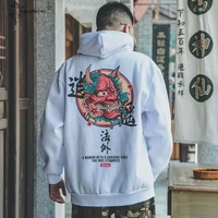 fashion men hip hop hoodies japanese casual sweatshirts streetwear women loose thickening pullover harajuku devil hoodie male