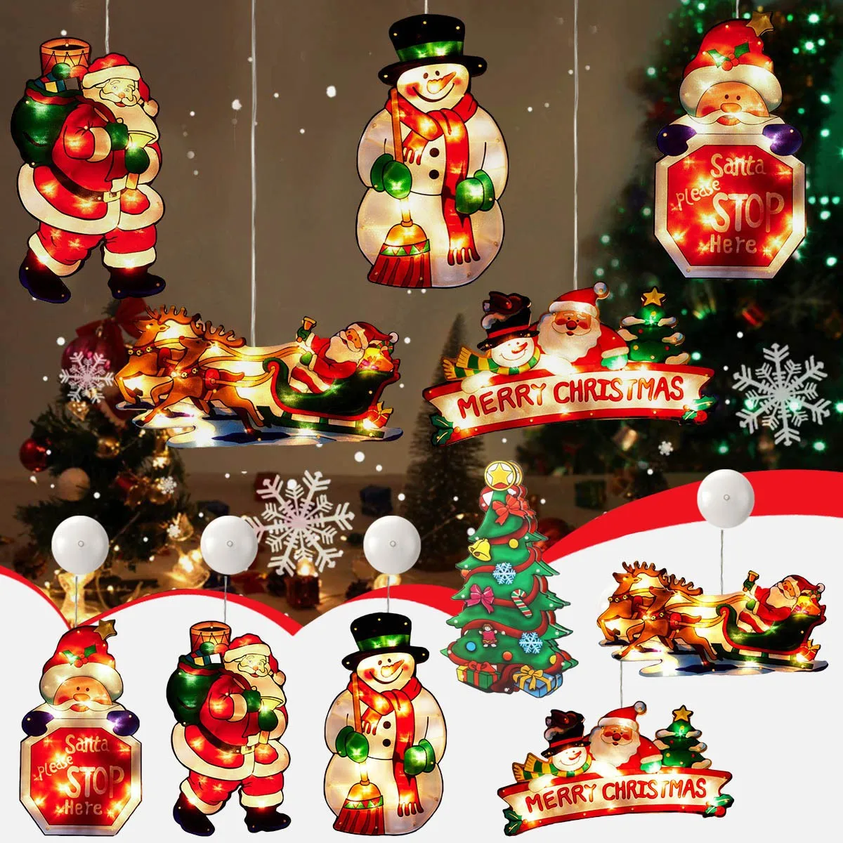 Декоративные гирлянды для новогодней елки светодиодные на заказ с дистанционным