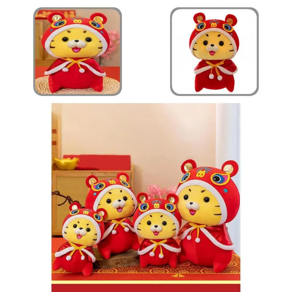 

Fascinating Doll Anti-deformed Exquisite 2022 Chinese New Year Cute Tiger Stuffed Doll Plush Toy Stuffed Toy