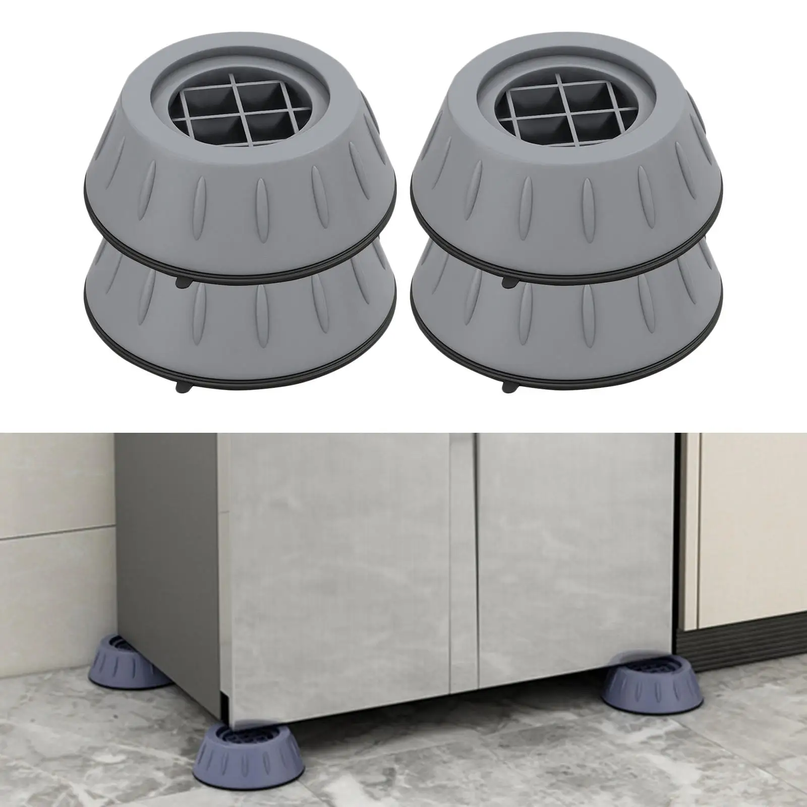 Pack of 4 Anti Vibration Pads Prevent Walking Washing Machine Mat Washer Stabilizer | Обустройство дома