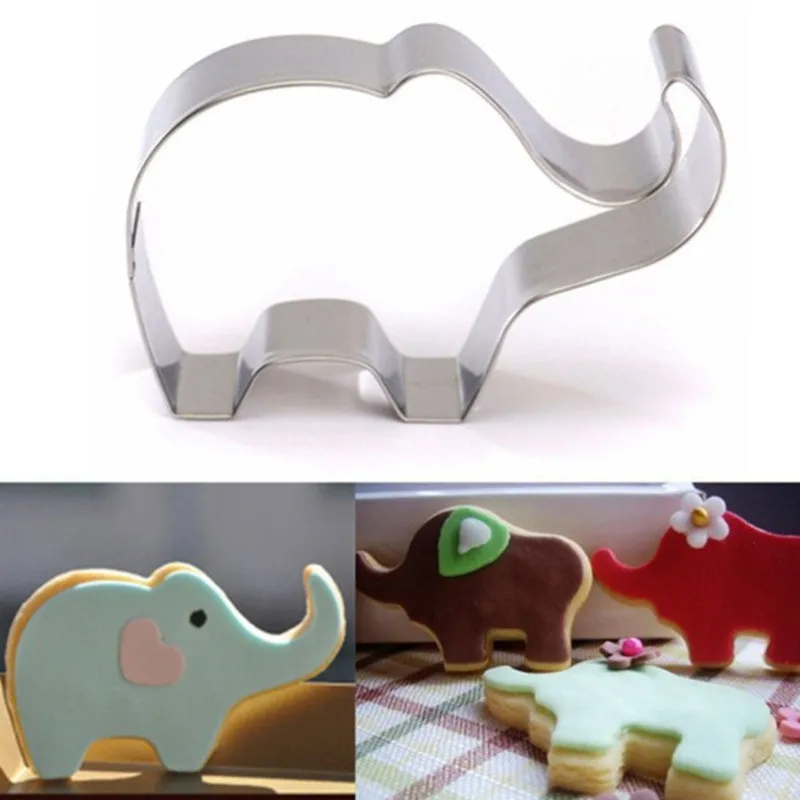 1PC Animal Elephant Shape Confectionary Biscuit Cookie Cutters Cake Decorating Tools Candy Sugar Craft Chocolate Baking Molds | Дом и сад