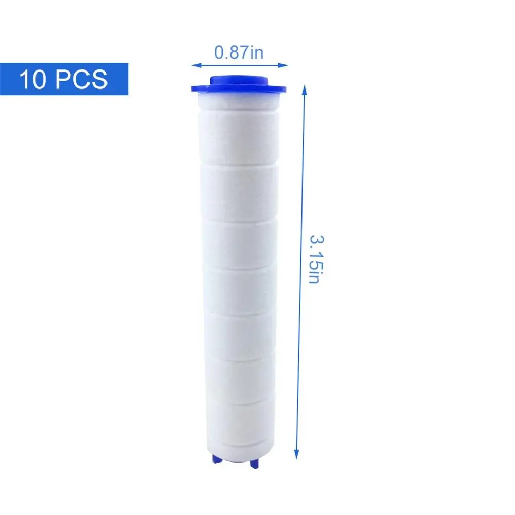 

10pcs Filter Cotton For Bath Shower Adjustable Jetting Shower Head High Pressure Saving Water Bathroom Sprinkler Cotton Filters