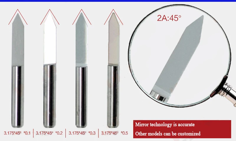 

ICROATO 10pcs 3.175mm Carbide Tungsten Milling Cutter CNC Drill Bits PCB Milling Bits 3.175mm End Mill for CNC Milling Machine