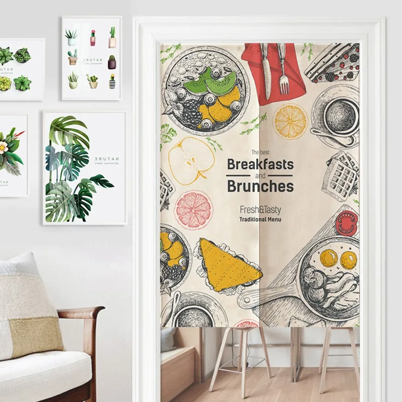 Подвесная дверная занавеска в японском стиле Короткая s для спальни кухни