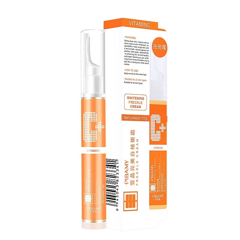 Мгновенное удаление пятен гель Витамин С Отбеливающее против веснушек Крем