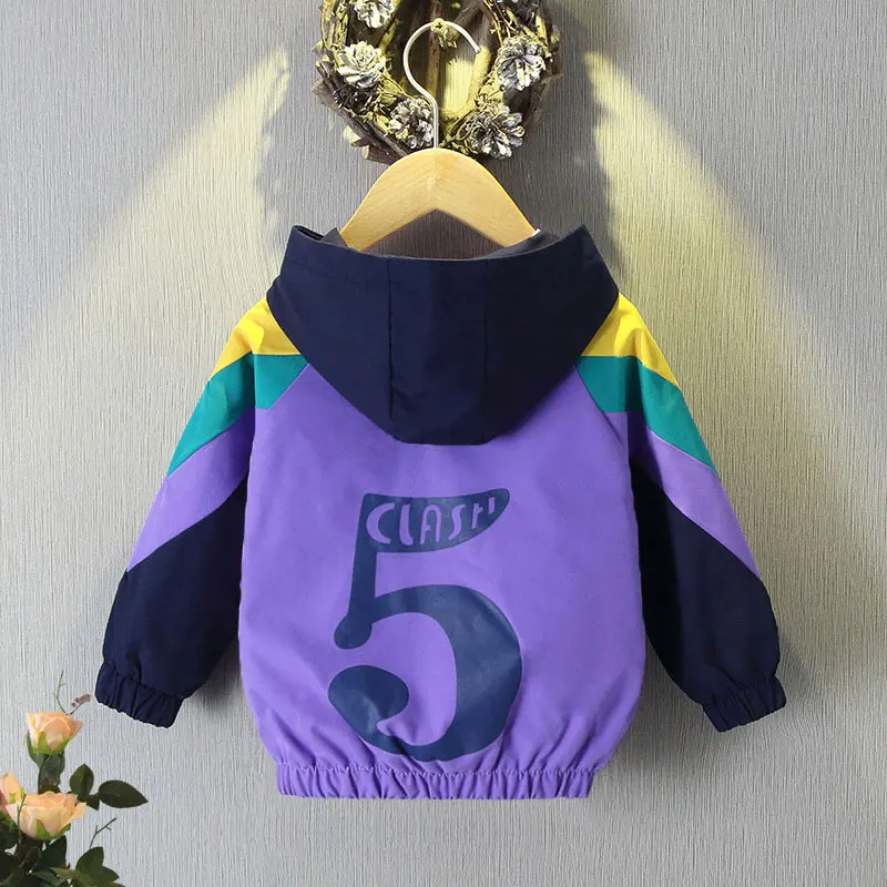 

Casual Summer Patchwork Baby Girls Jackets Printing Spring Child Coat Children Outerwear Kids Outfits For 1-13 Years Old