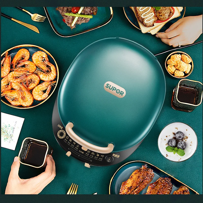 Электрическая блинница 1500 Вт с двухсторонним подогревом сковорода для блинов