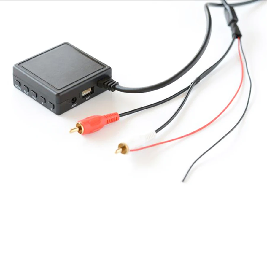 

Автомобильный 2 RCA AUX музыкальный адаптер беспроводной аудио Bluetooth 5,0 кабель микрофон адаптер