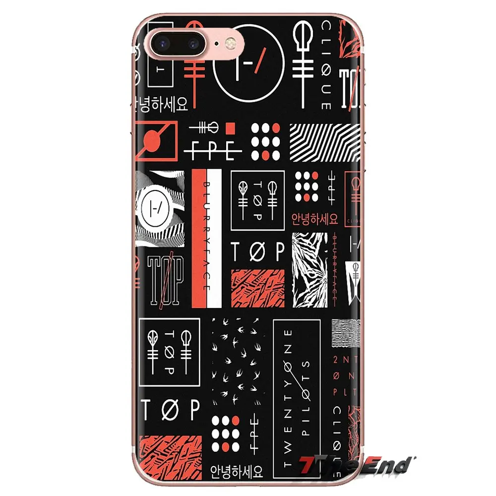 For iPhone XS Max XR X 4 4S 5 5S 5C SE 6 6S 7 8 Plus Samsung Galaxy J1 J3 J5 J7 A3 A5 Silicone Cover 21 Pilots twenty one pilots |