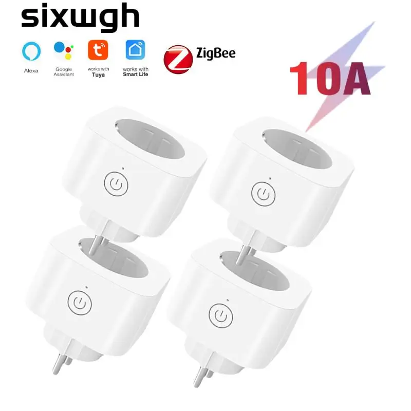 

Wireless WiFi Smart Plug EU 10A Adaptor Remote Voice Control Power Energy Monitor Outlet Timer Socket For Alexa Google Home