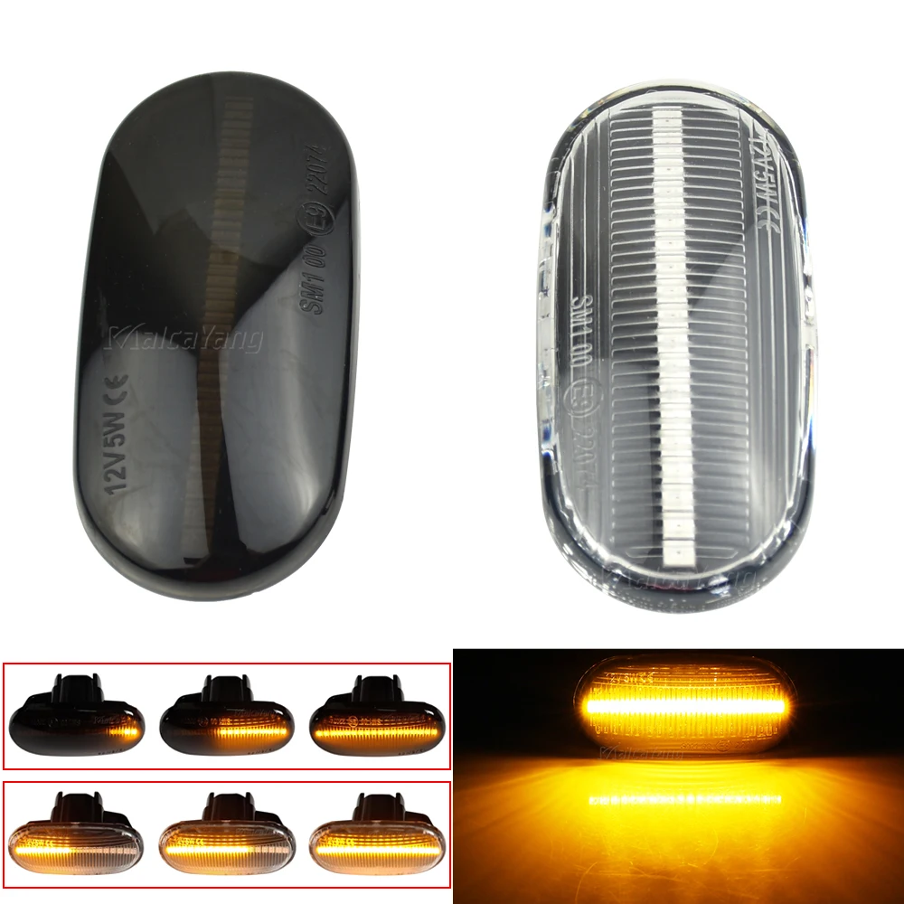 

Flowing Yellow Turn Signal Lamp Fender Side Marker Lights 33801-S2A-J02 For Honda Acura CRX Civic S2000 Integra 33851-S2A-J02