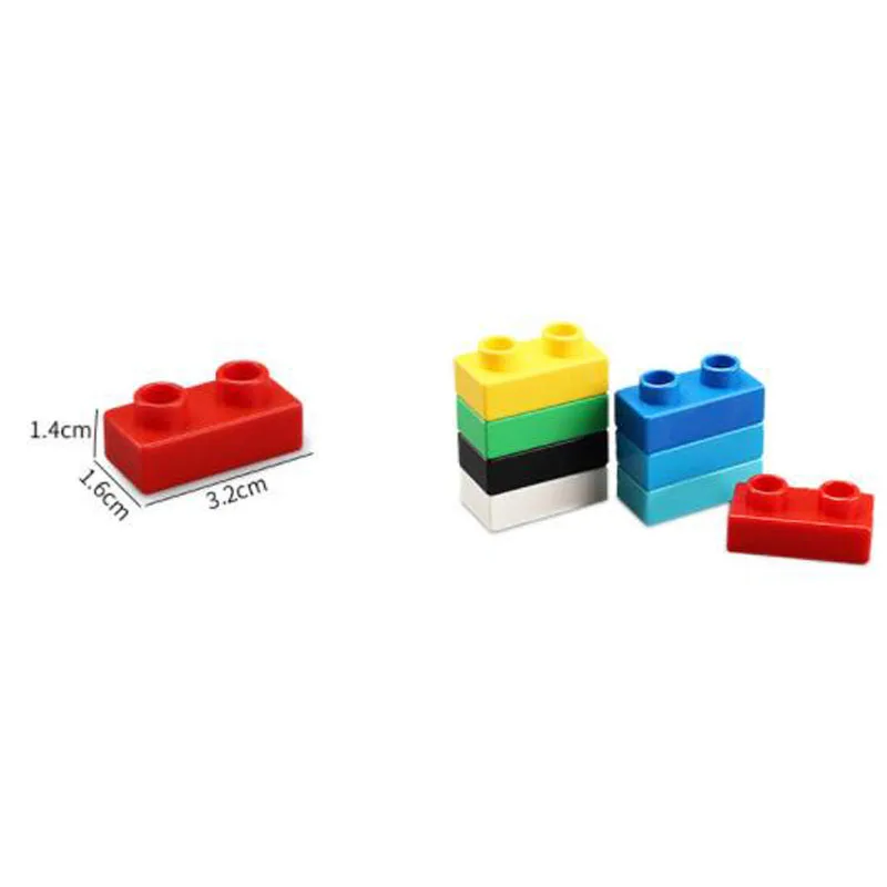 

8pcs Big Size Double Building Blocks Bricks Accessory Compatible With Double base plate Transparent Square Toy for Children Gift