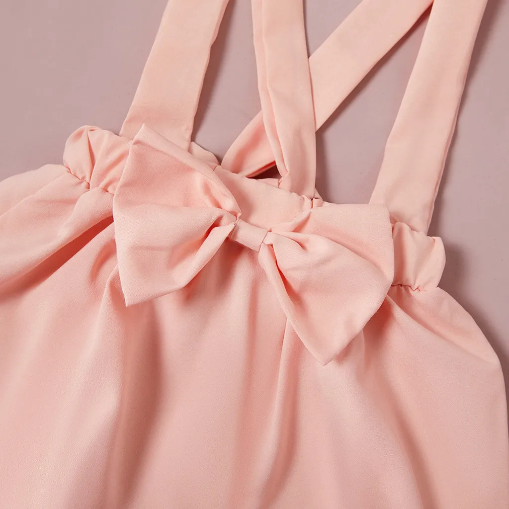 Детский комбинезон с цветочным принтом для новорожденных девочек Однотонная