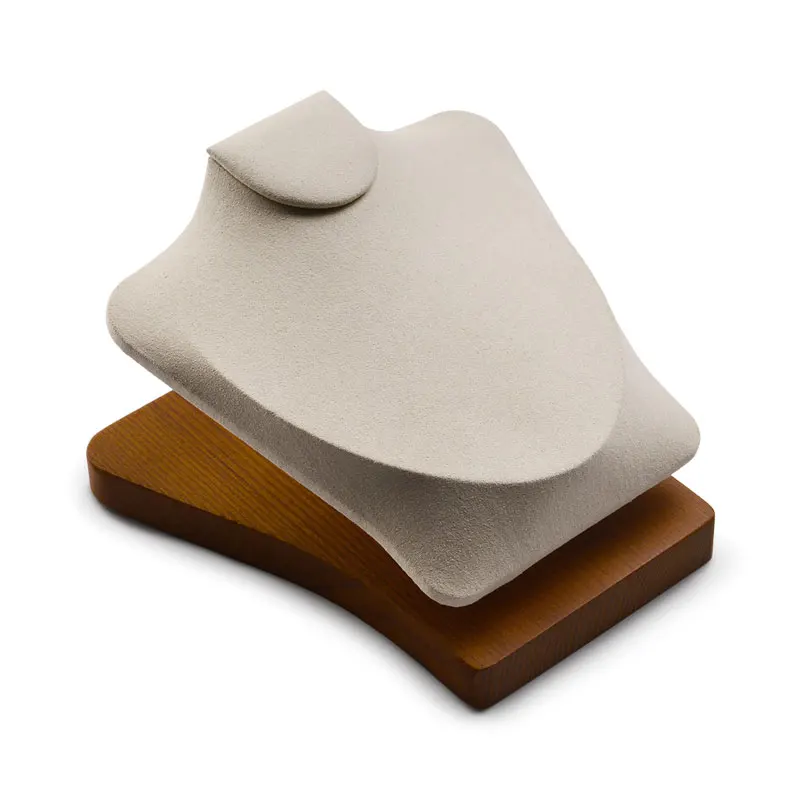 

Oirlv 2 шт./компл. твердый деревянный манекен для демонстрации ювелирных изделий модель ожерелье/бюст кулон ювелирные изделия Expositor витрина дл...