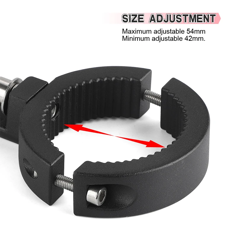 Motorcycle Headlights Clamp Holder 42mm-54mm Tube Fork Lamp CNC Motobike Handle Bumper Mount Bracket Adjustable Mounting Brack |