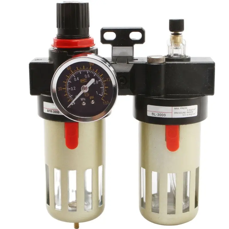 Air Source Treatment Unit Gasprocessor BFR2000 Oil-water Separator BFC3000 Duplex BFC4000 Filtration Pressure Regulating Valve |