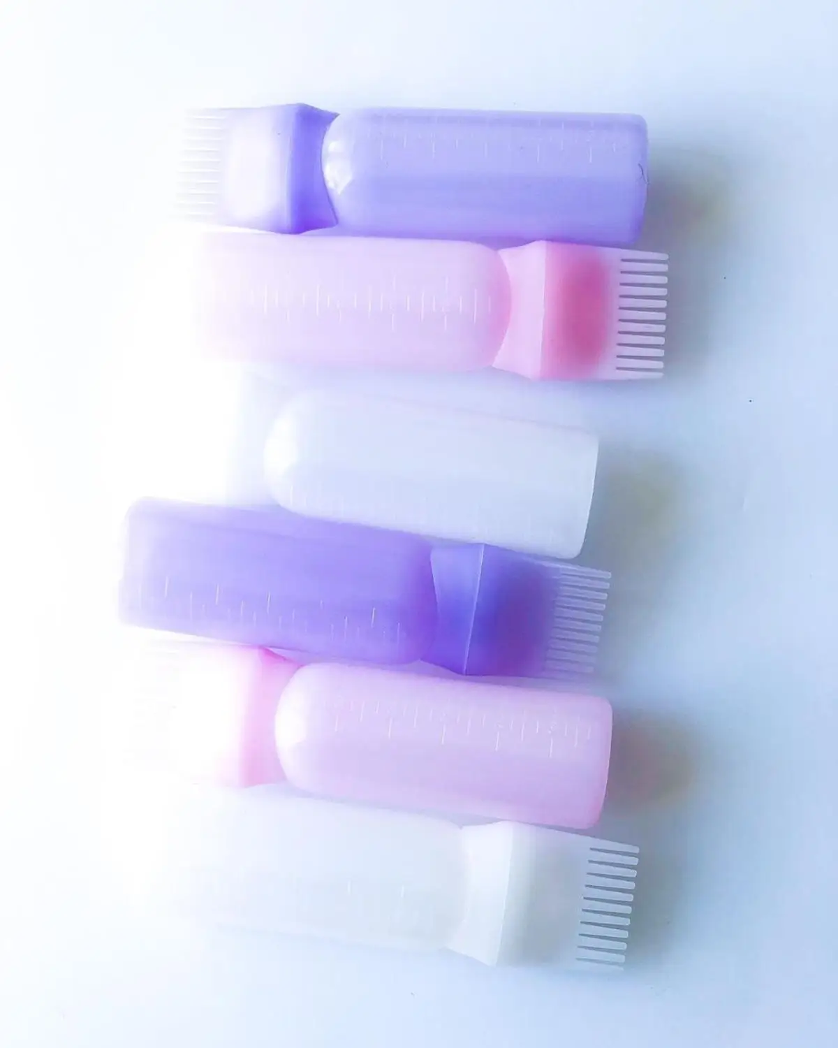 

120ml Oil Root Comb Applicator Bottle with Graduated Brush For Natural Hair Dye Hair Tools Dry Cleaning Tools For Hair