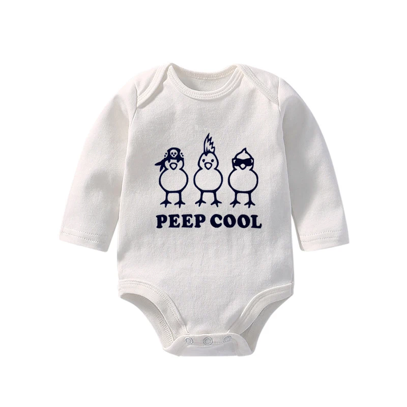 YSCLBUTOL Baby Infant Bodysuit Peep Cool Newborn Outfit kids Clothing Underwear Shower Gift for twins Boys girls | Детская одежда и