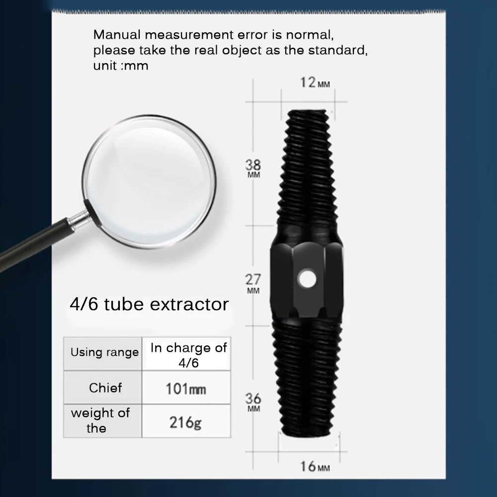 Экстрактор сломанных винтов для труб устройство извлечения зеркальных болтов 1/2