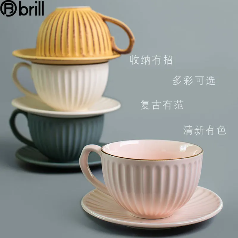 

Vintage Pottery Coffee Cup Porcelain Office Creative Japan Tea Cups with Handle Tazas De Cafe Vintage Ceramic Mug Japanese 50