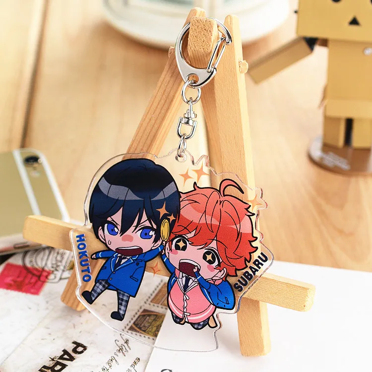 

Anime Ensemble Stars Sakuma Rei Sena izumi Hidaka Hokut Cosplay Acrylic Keychain Phone Charm Pendant Key Ring Cut Xmas Gifts A