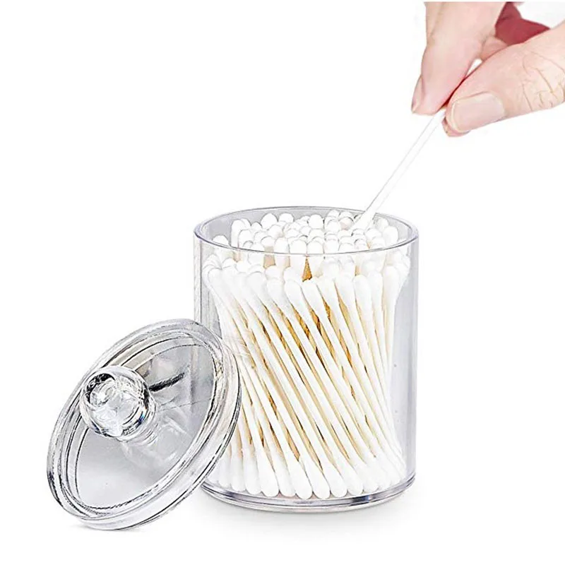 Многофункциональный Круглый контейнер коробка для хранения ватных тампонов