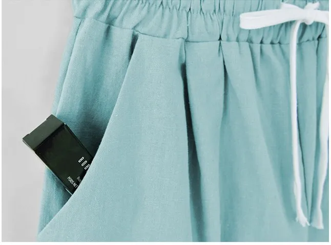 Female Five Pants women Summer Thin Outer Wear Large Size Women Slacks 8XL Casual Harem Beach Y42703 | Женская одежда