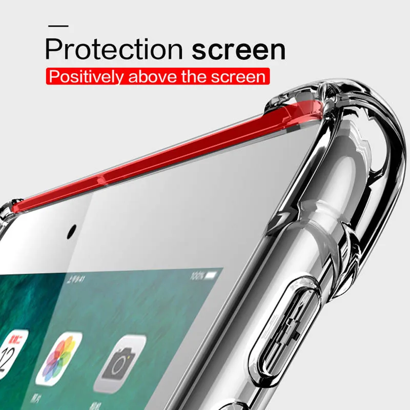Защитный чехол для iPad Mini 5 4 1, высокопрозрачный ударопрочный защитный чехол из ТПУ для iPad Air 2 3 Pro