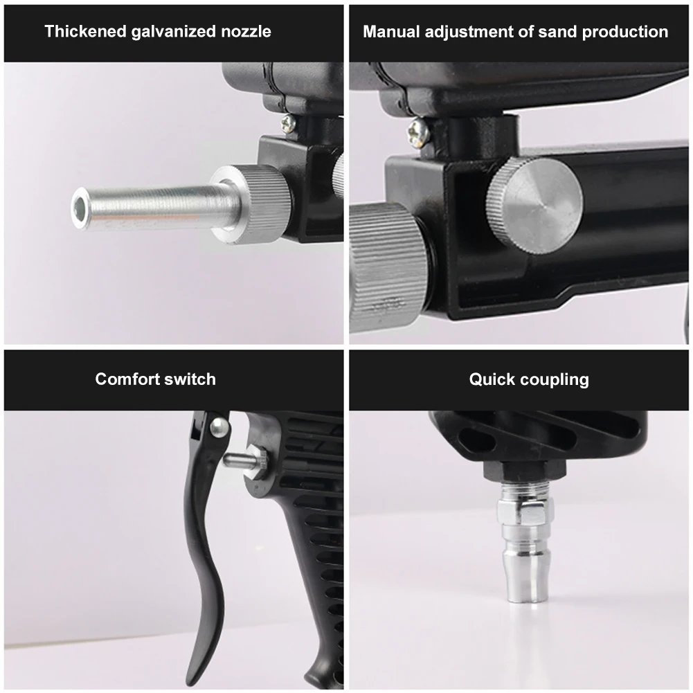 Портативный гравитационный Пескоструйный пистолет пневматическая