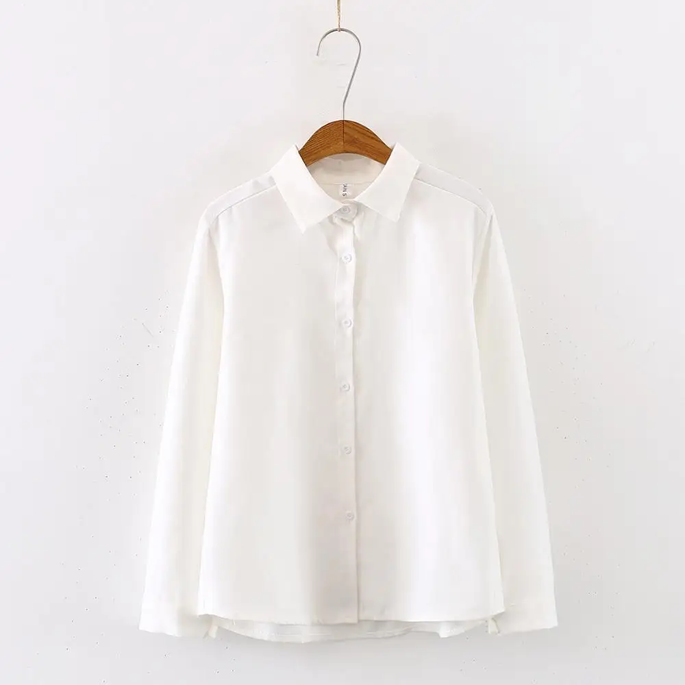 New Women Solid Corduroy Turn-Down Collar White Shirt Button Up Office Lady Korean Style Khaki Blouse Feminina Blusa T9D607T | Женская
